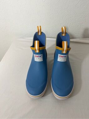 XTRATUF Kids' Blue Rain & Snow Boots with Yellow Trim